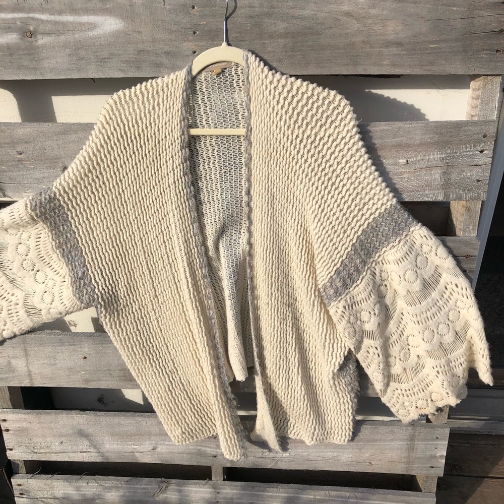 Anthro knitted shawl